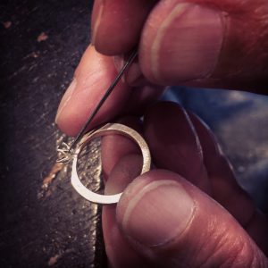 百合の花　エンゲージメントリング（婚約指輪）のメイキング（制作）風景