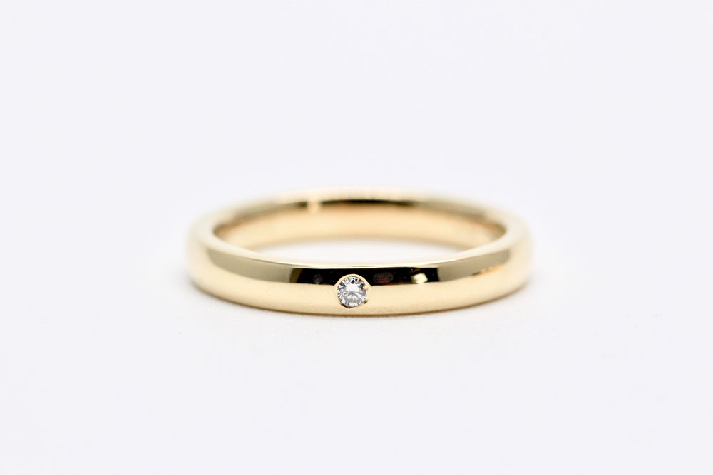 結婚指輪・earth・シャンパンゴールド・オーストラリア産エシカルダイヤモンド