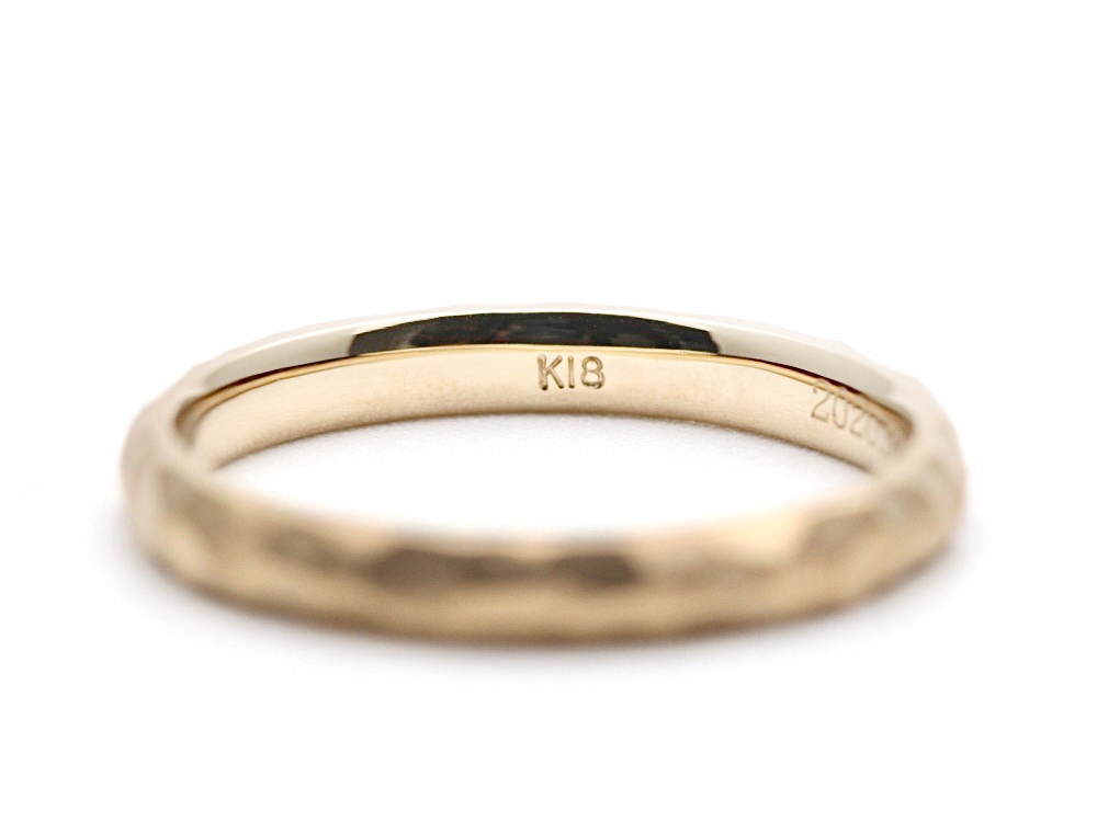 【刻印】結婚指輪・晶 S・K18シャンパンゴールド